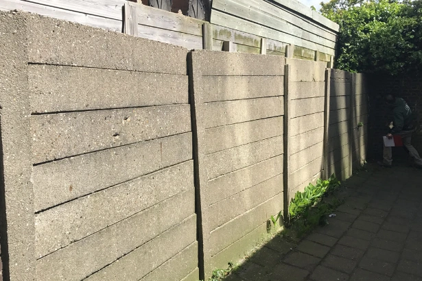 oude schutting verwijderen